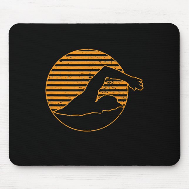 Swimming Design Gift For Swimming Lover Mouse Pad (Front)