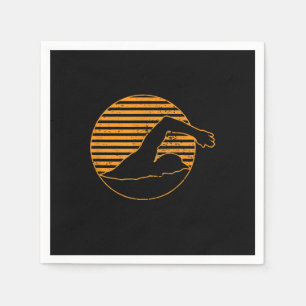 Swimming Design Gift For Swimming Lover Napkin