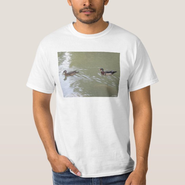 Swimming Ducks  T-Shirt (Front)