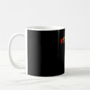 Swimming Evolution of Man Funny Swim Coffee Mug