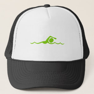Swimming Figure - Martian Green Trucker Hat