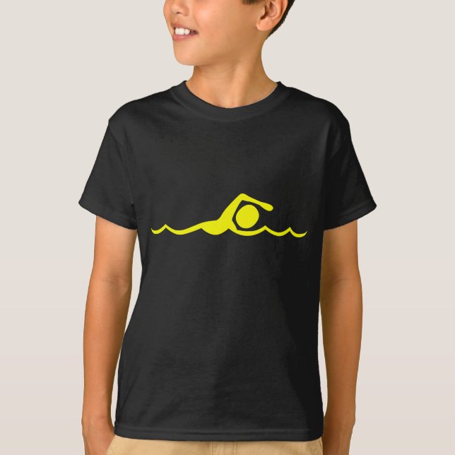 Swimming Figure - Yellow T-Shirt (Front)