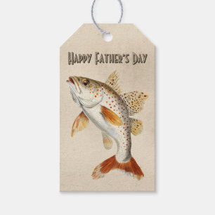 Swimming Fish Happy Father’s Day Gift Tag