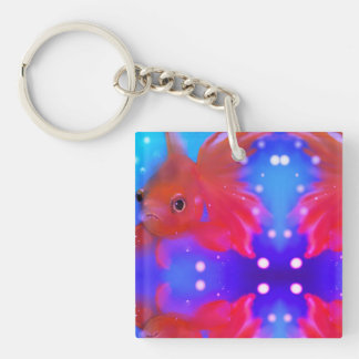 Swimming Fish Key Ring