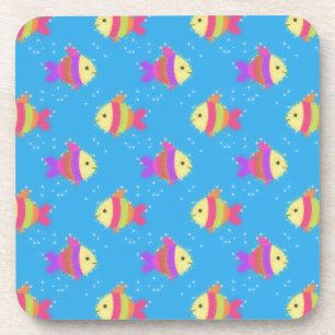 Swimming Fish Pattern Coaster