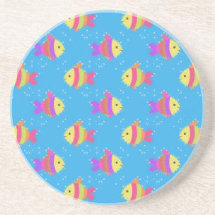 Swimming Fish Pattern Coaster