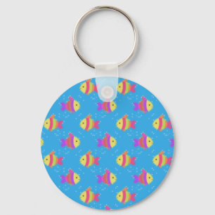 Swimming Fish Pattern Key Ring