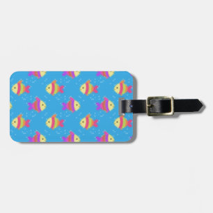 Swimming Fish Pattern Luggage Tag