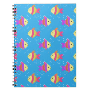 Swimming Fish Pattern Notebook