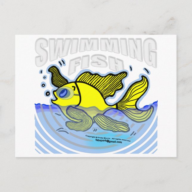Swimming Fish Postcard (Front)