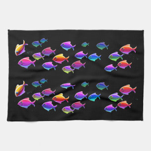 Swimming Fish Tea Towel