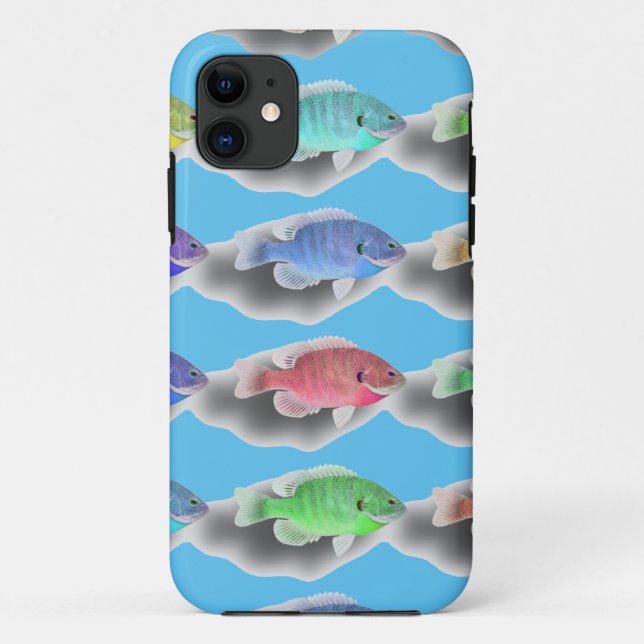 Swimming Fishies Case-Mate iPhone Case (Back)