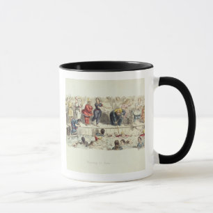 Swimming for Ladies, 1844 (litho) Mug