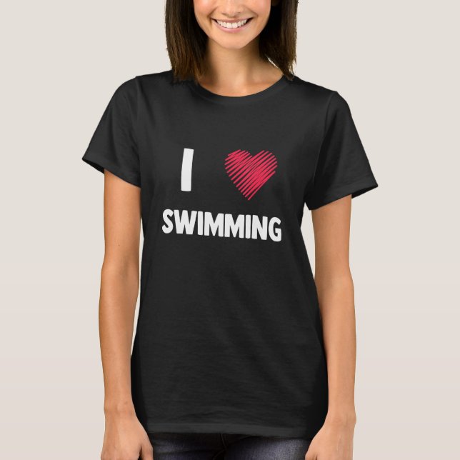 Swimming For Swimmers Youth Adult At Sea Lake 1 T-Shirt (Front)