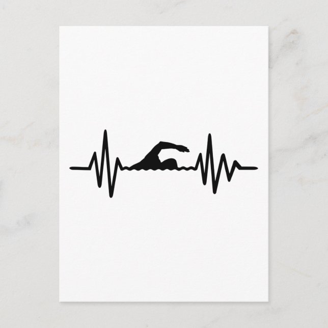 Swimming frequency postcard (Front)