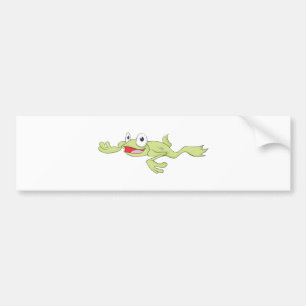Swimming Frog Bumper Sticker