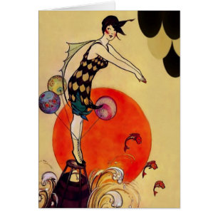 Swimming Girl ~ Card