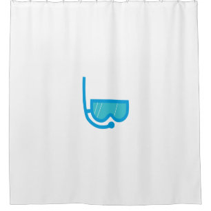 swimming goggles shower curtain