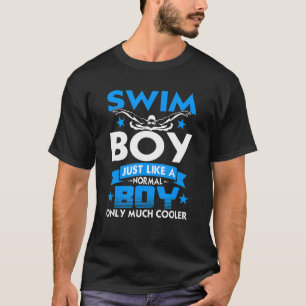 Swimming Graphic For Boys And Men Swimmer T-Shirt