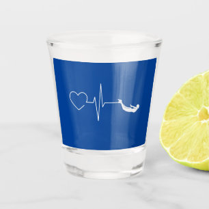 Swimming Heartbeat Shot Glass