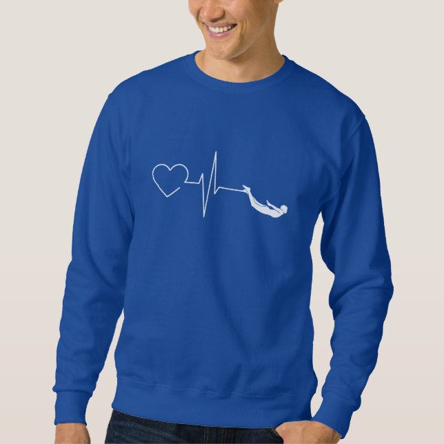 Swimming Heartbeat Sweatshirt (Front)