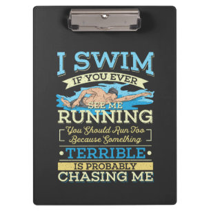 Swimming - I Swim Clipboard