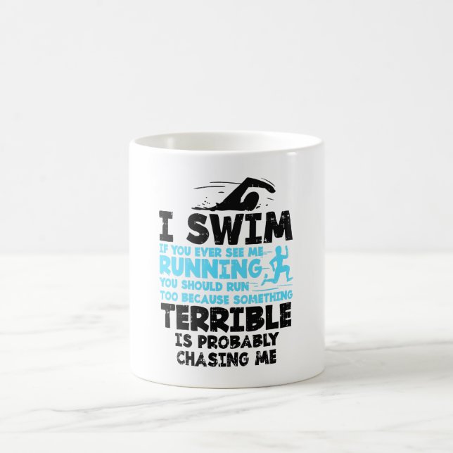 Swimming - I Swim Coffee Mug (Center)