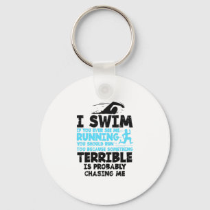 Swimming - I Swim Key Ring