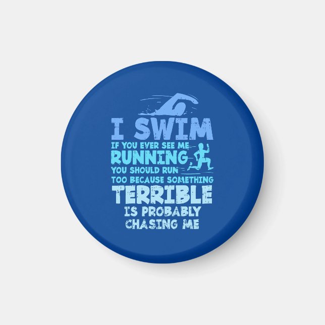Swimming - I Swim Magnet (Front)