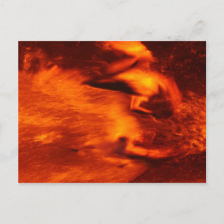 Swimming in Fire Postcard