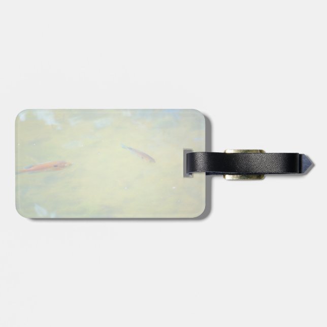 Swimming in the Sun Luggage Tag (Back Horizontal)