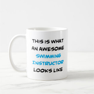 swimming instructor, awesome coffee mug