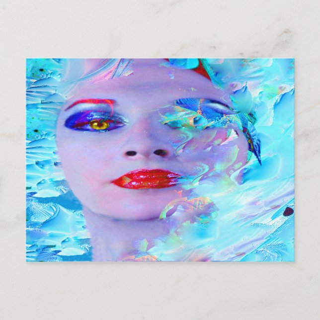 Swimming into the Blue Postcard (Front)