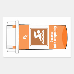 Swimming Is My Drug Rectangular Sticker