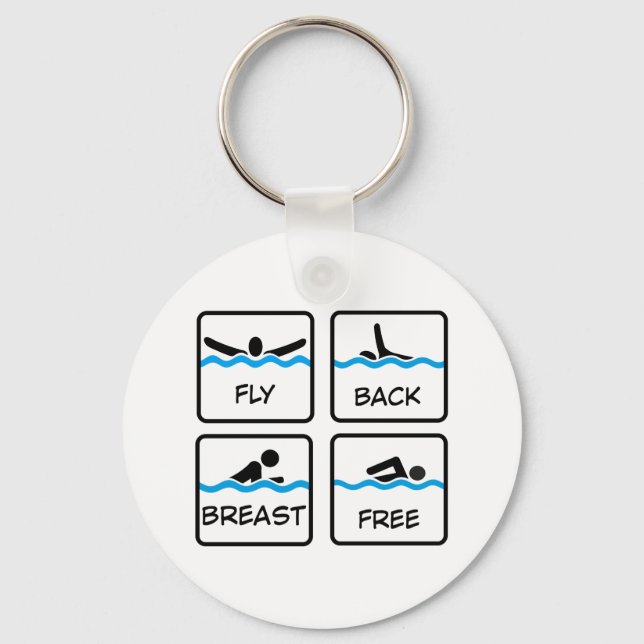 swimming key ring (Front)