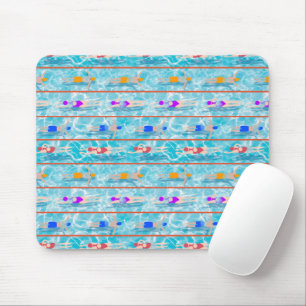 Swimming Laps Pool Swim Team Pattern Mouse Pad