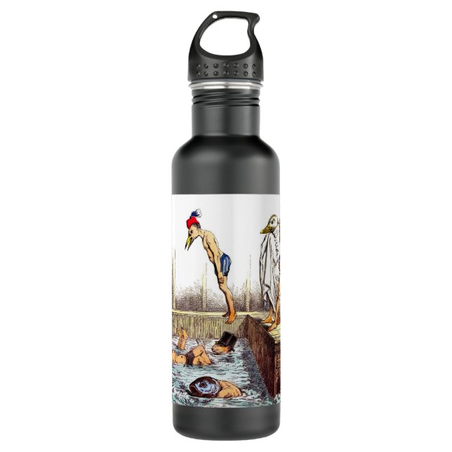 Swimming Lessons 710 Ml Water Bottle (Front)