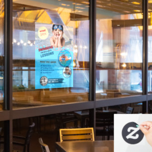 Swimming Lessons Window Cling