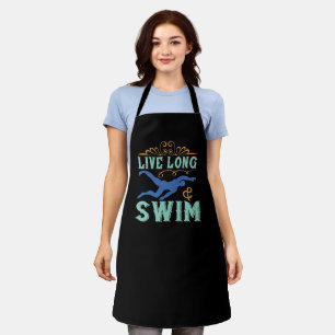 Swimming - Live long & swim Apron