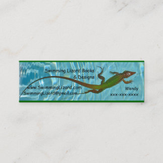 Swimming Lizard contact cards - copy