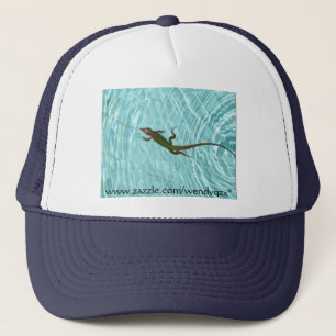 Swimming Lizard - reverse Trucker Hat