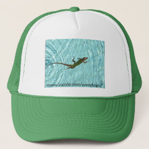 Swimming Lizard Trucker Hat