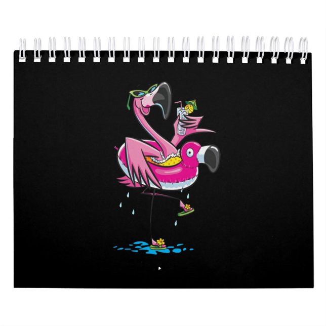 Swimming Lover| Flamingo Go Swim Calendar (Cover)