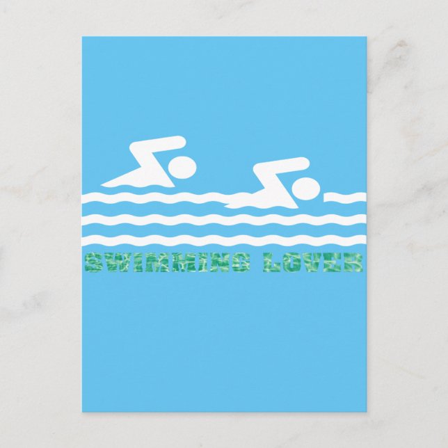 Swimming Lover Postcard (Front)