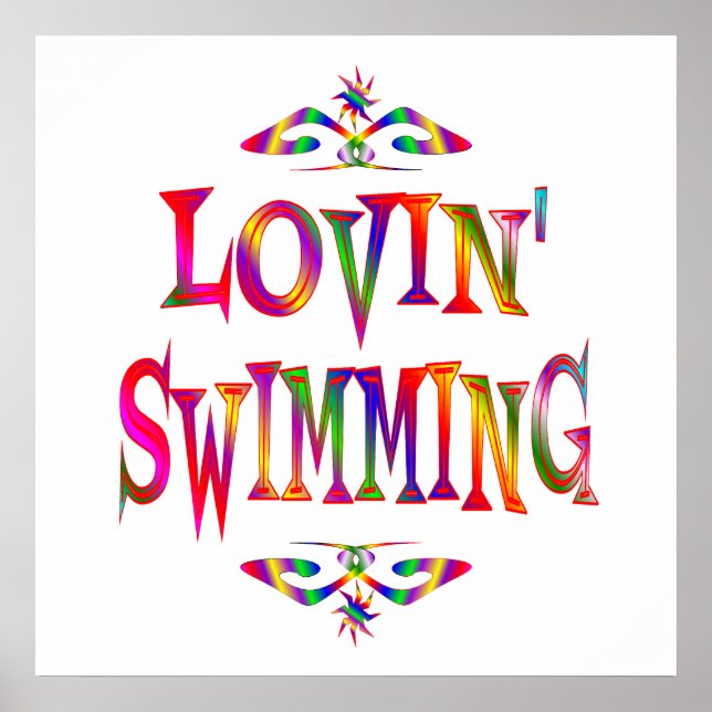 Swimming Lover Poster (Front)