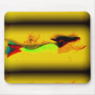 swimming mermaid mousepad