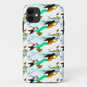 swimming mermaid pattern iPhone 11 case