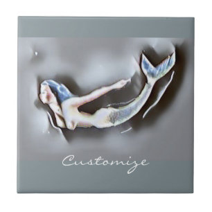 Swimming Mermaid Thunder_Cove Ceramic Tile