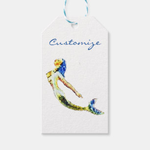 Swimming Mermaid Thunder_Cove Gift Tags