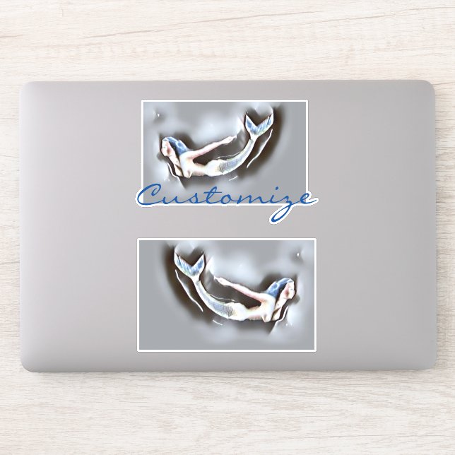 Swimming Mermaid Thunder_Cove Grey (Computer)